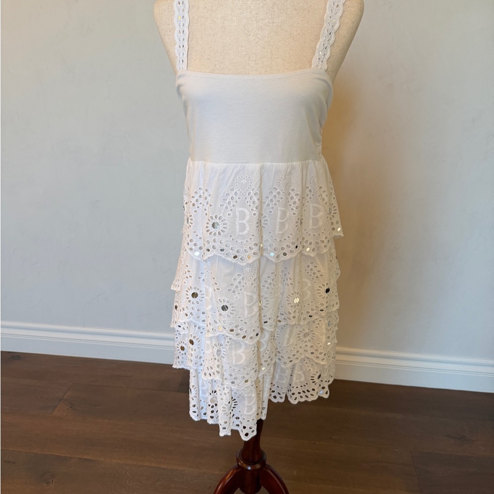 White Eyelet Lace Dress